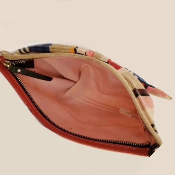 Kate Spade New York Striped Canvas Bow Wristlet Clutch - Picture 5 of 5